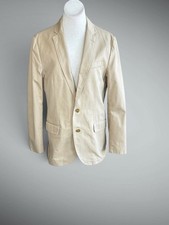 J. Crew Men's Tan Ludlow 100 Cotton Twill Casual Sport Coat Blazer Size Medium