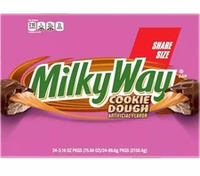 24 Bars 🩷🍪🩷 Pack Milky Way Cookie Dough Share Size 3.16 Oz Each