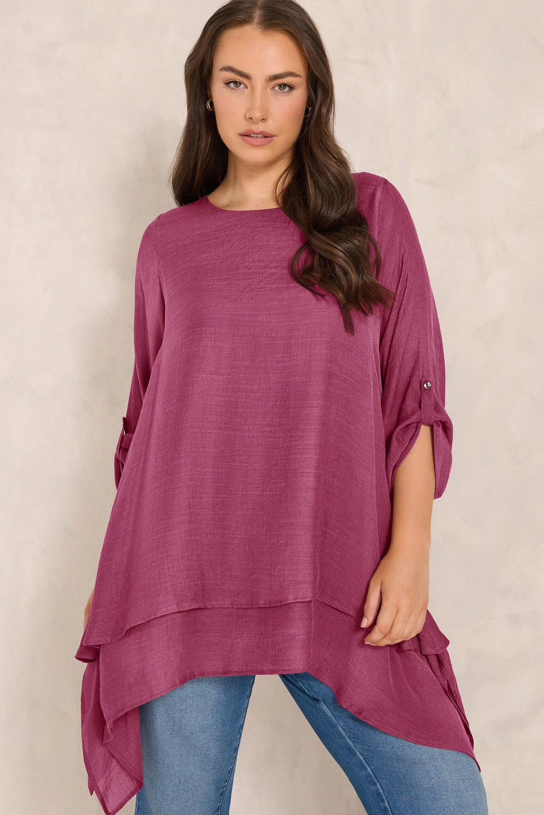 EVANS Curve Women's Plus Size Double Layer Blouse - Image 4