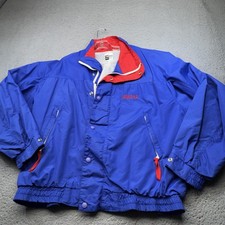 Vintage Yamaha Racing Jacket Mens XL Blue Nylon Full Zip Windbreaker USA 90s