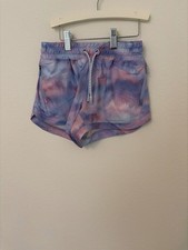 Athleta Girl Pink Purple Tie Dye Athletic Shorts Size Small 7