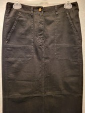 Lauren Ralph Lauren Pencil Skirt Black 6 Cotton Paisley Vtg Classic Utility