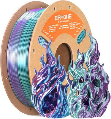 Silk Filament PLA+ 1.75Mm Shiny 3D Printer Filament, Multicolor PLA 4 in 1, 1Kg