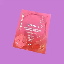 NEW derma e Retinol Line Smoothing Hydro Gel Eye Patches 1 PAIR Sample Trial