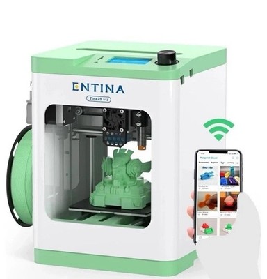 Entina Tina2S 3D Printer with WiFi Cloud Printing, Huge Library, Fully Assembled