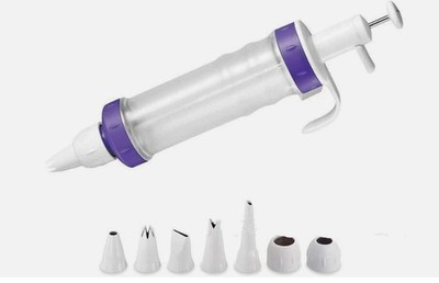 Boysem0 Tortendekoration Stift Set mit 7 Stück Glasur Tortendekoration Düsenspitzen