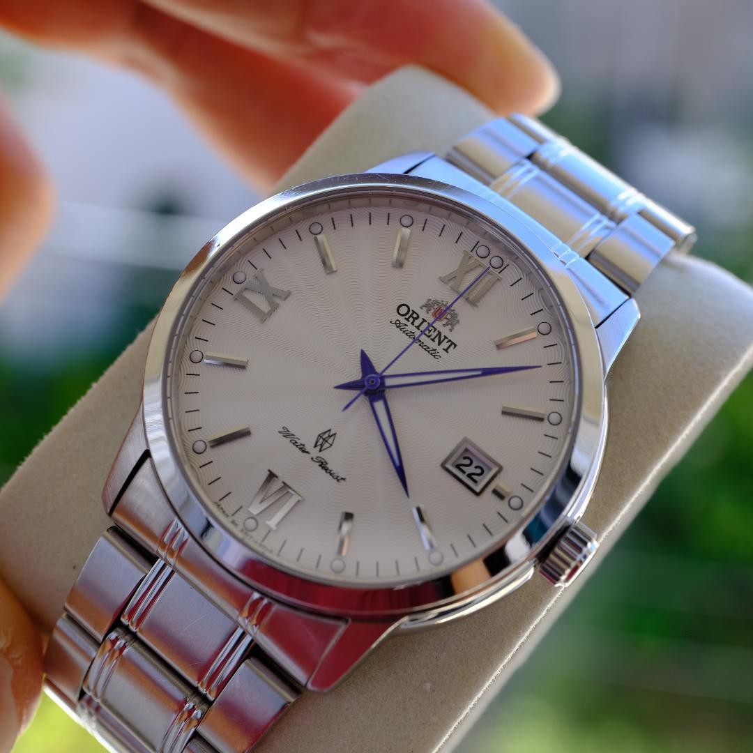 Orient Automatic Watch White Dial Date Unisex Used - image 7