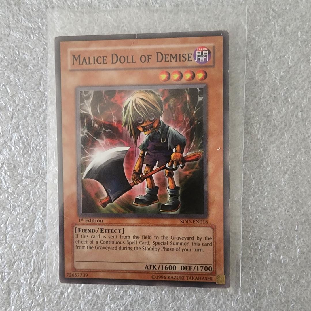 YUGIOH 1ST MALICE DOLL OF DEMISE SOD-EN018 TRADING CARD | eBay