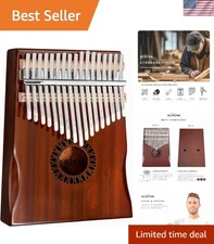 Kalimba Thumb Piano 17 Keys, Portable Mbira Finger Piano Gifts for Kids and A...
