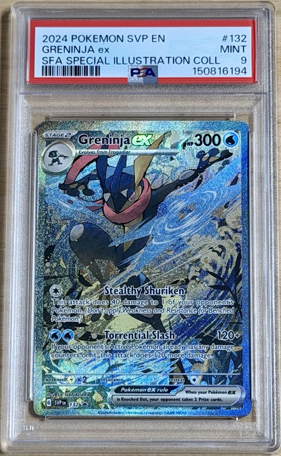 Greninja ex 2024 Scarlet & Violet: Black Star Promo #132 Surging Greninja ex 2024 Scarlet & Violet: Black Star Promo #132 Surging
