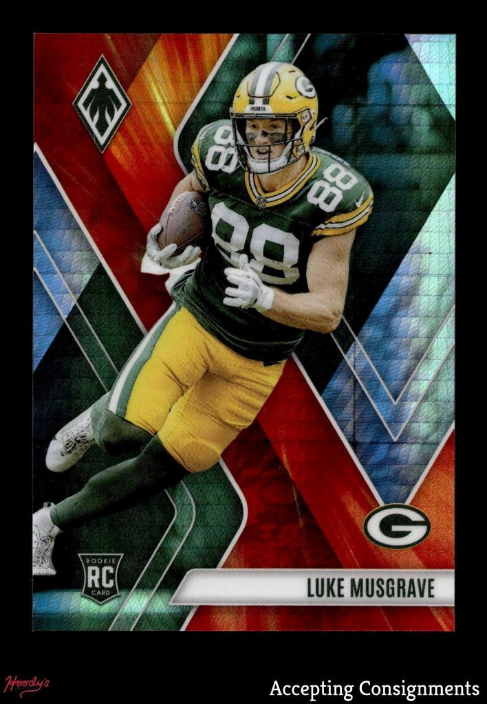 2023 Panini Phoenix Fire Burst #160 Luke Musgrave RC Rookie 252/340 PACKERS