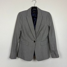 J. Crew Heritage Print Houndstooth Peplum Single Button Notched Lapel Blazer 2
