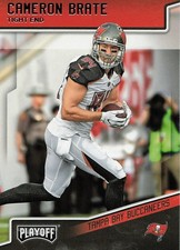 2018 Panini Playoff Football Cameron Brate card #186 Tampa Bay Buccaneers