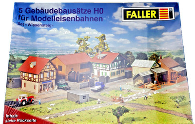 FALLER Set Wiesensteig 5 Gebäudebausätze H0 1:87 Bausatz