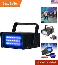 Mini Led Strobe Light In Blue - 24 Bright Leds With Variable Speed Control