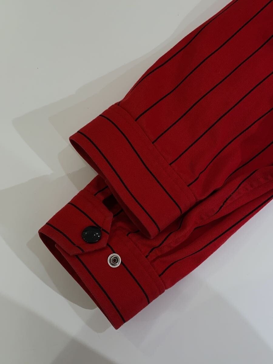 Supreme 13FW PINSTRIPE TWILL PARKA Jacket M Cotton RED Stripe thumbnail 5
