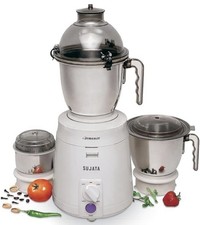 Sujata Dynamix 900W Powerful Heavy Duty Indian Mixer Grinder 3 Versatile Jars