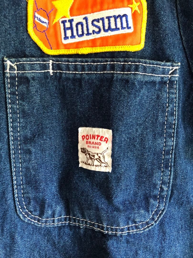 POINTER BRAND Indigo Patch Denim Jacket M Casual … - image 3