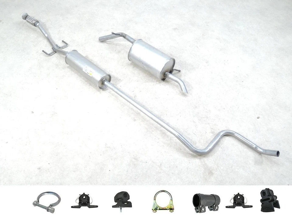 MTS Auspuff Set Neu für Peugeot 208 I 1.0 Vti Mitteltopf Endtopf Anbauteile - Bild 1 von 1
