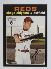 2020 Topps Heritage #527 Shogo Akiyama Cincinnati Reds Rookie RC
