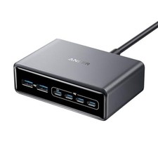 Anker - Prime Desktop Charger 200W, 6 Ports, GaN - Silver