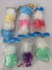 16 Pcs Bath and Shower Sponge Loofah Multicolored