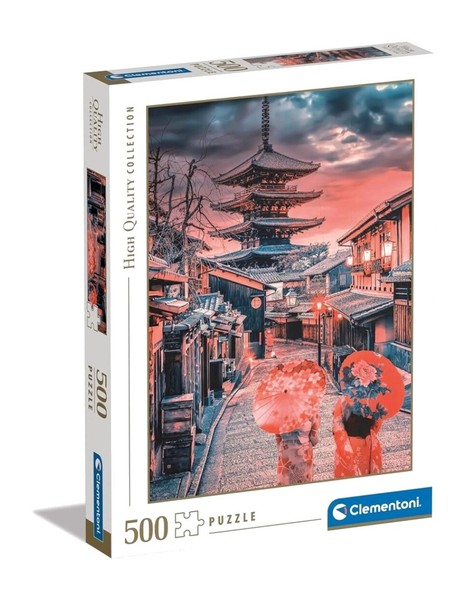 Clementoni Puzzle Mit 500 Teilen HIGH-QUALITY-COLLECTION-EVENING-IN-KYOTO-image