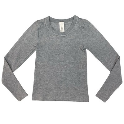 Athleta Shirt Womens Small Gray Long Sleeve Breathe Be Free Performance Top ￼