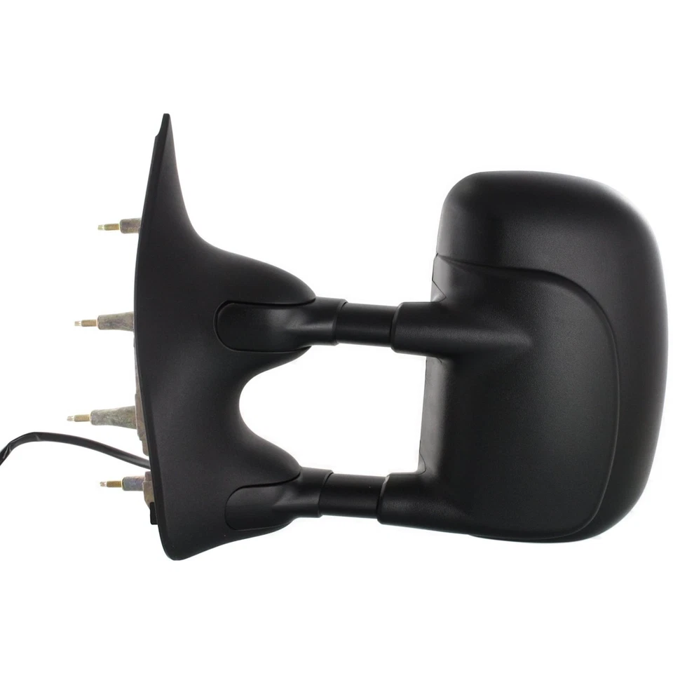 Juego de espejos retrovisores de remolque para Ford E-350 Super Duty 2002-2008 Power texturizados negros 2 piezas Foto 2 de 4