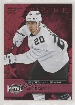 2020-21 Skybox Metal Universe All-Stars PMG Red 25/90 Chris Kreider #196 0nr3