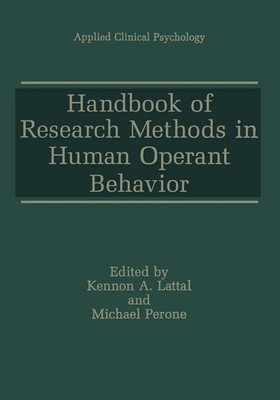 Michael Perone (u. a.) | Handbook of Research Methods in Human Operant Behavior