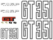 Ford Falcon XB GT Sedan Badge Kit - Black Lettering