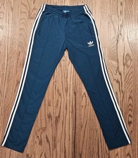 SUPER RARE Adidas Originals Womens Sz S Dark Blue Firebird Track Pants AY8398
