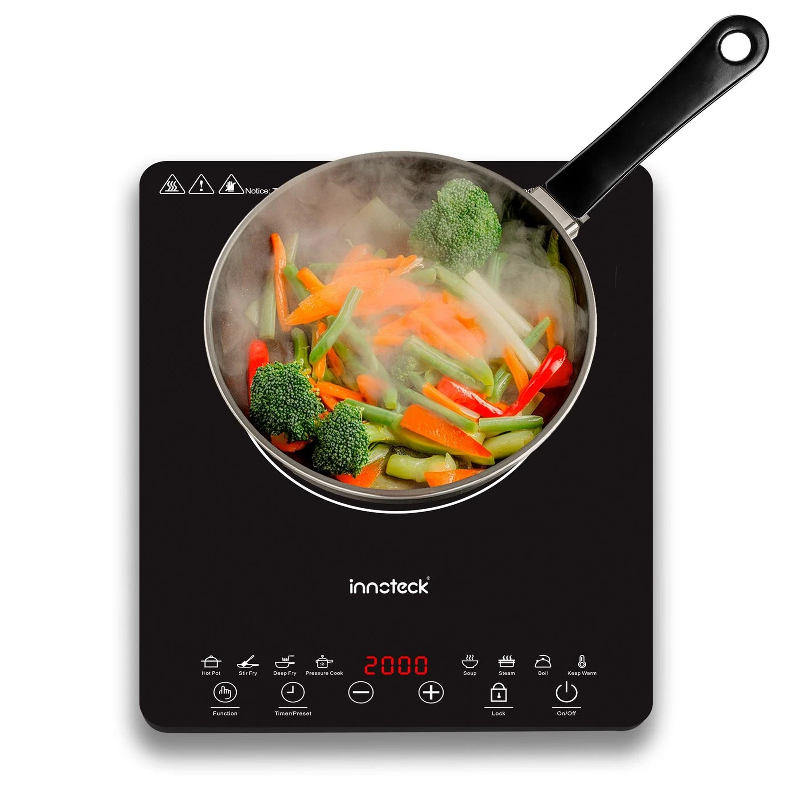 Single Induction Hob 2000W Portable Electric Cooktop Touch Control
Opens in a new window or tab