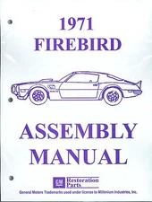 1971  FIREBIRD/TRANS AM  ASSEMBLY MANUAL