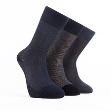 Men  s Bamboo Lightweight Dress  Trouser Socks   Soft, Breathable 3 Pack 