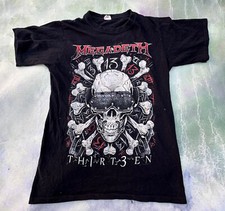 Megadeth Thirteen 13 Tour 2012 Men's Double Sided T-Shirt Size S.