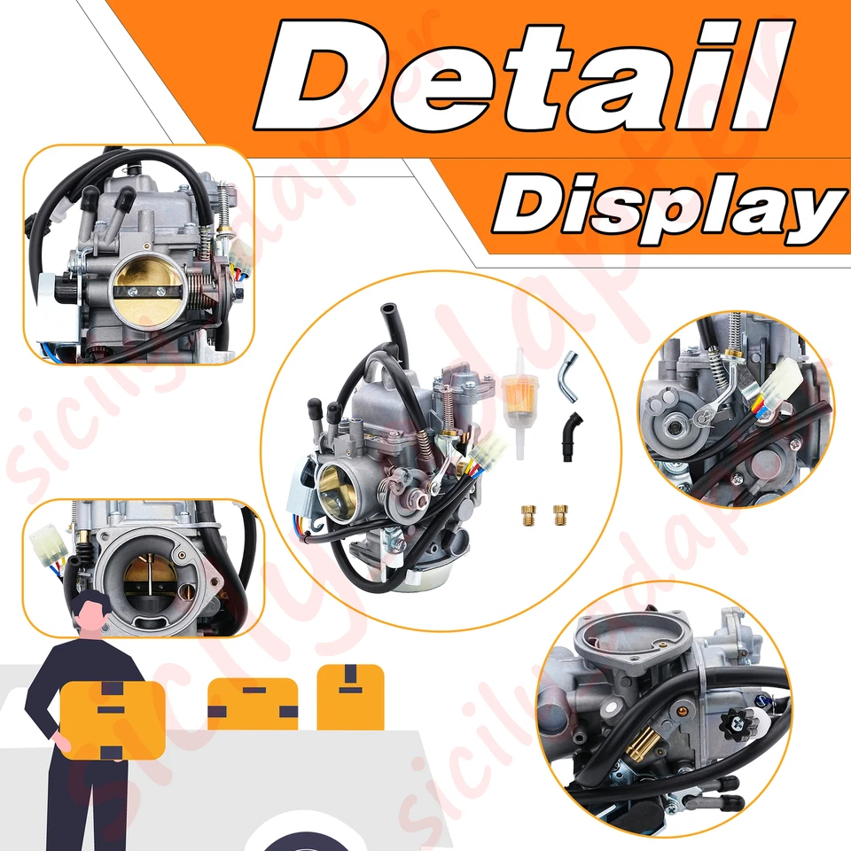 Carburador 16100-MEA-901 para Honda VTX1300 VTX1300C VTX1300R VTX1300S VTX1300T Foto 4 de 4