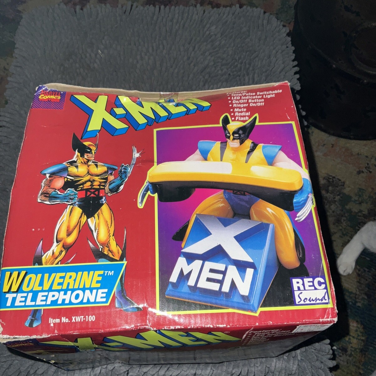 X-Men Wolverine Telephone 1994 Marvel CORDED PHONE | eBay