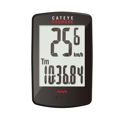 CatEye Padrone kabelloser Fahrrad-/Fahrradcomputer - großer Bildschirm / einfache Einrichtung