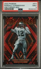 2022 Phoenix — Fire Forged #/199 — Randall Cunningham — MINT PSA 9 — NEW — pop 1