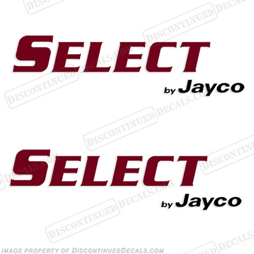 Fits Select By Jayco RV Decal Kit (Set of 2) Custom 2Color 6" x 24