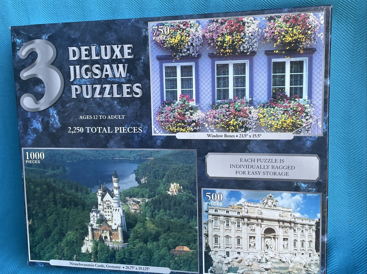 Castles of Germany Italy Window Box of Flowers Jigsaw Puzzle 2,250