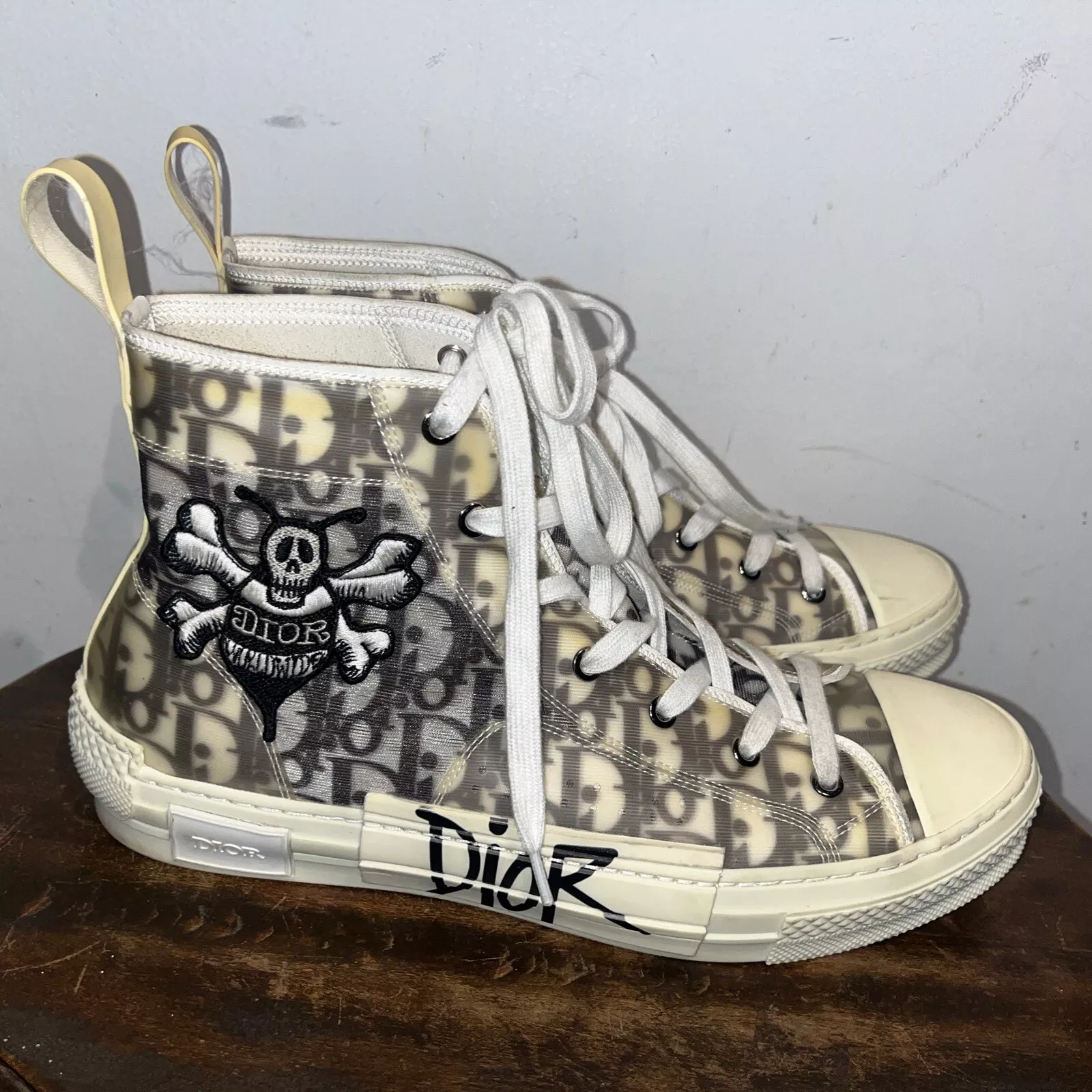 b23 patch broderie abeille shawn oblique hightop Christian Dior taille 44 IT 13 US