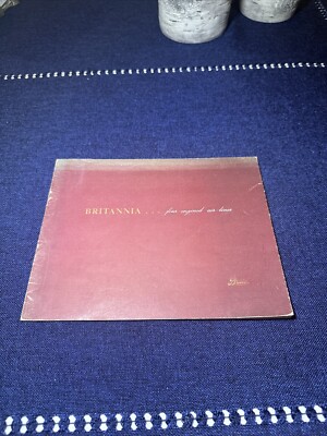 Vintage Bristol Britannia Airplane Manufactures Brochure