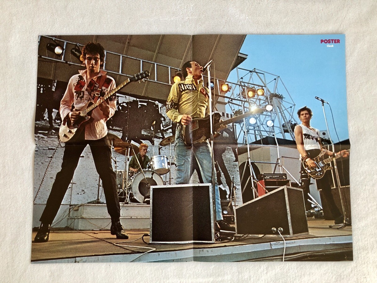 CLASH 1977 Joe Strummer Jones Simonon Swedish Poster Magazine