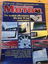 Motor Car magazine MARCH 1984 COROLLA CIVIC PULSAR CAMRY ACCORD SPRINTER 760 
