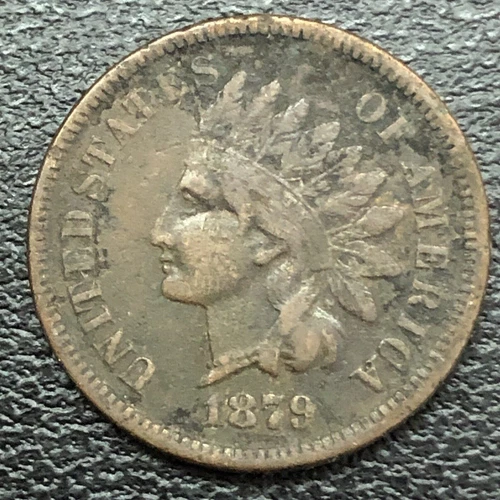 1879 Indian Head Cent 1c Better Grade VF Details #33387