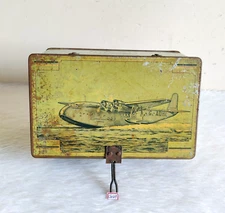 1920s Vintage Canopus Imperial Airways London G Adhl Capstan Cigarette Tin CG609