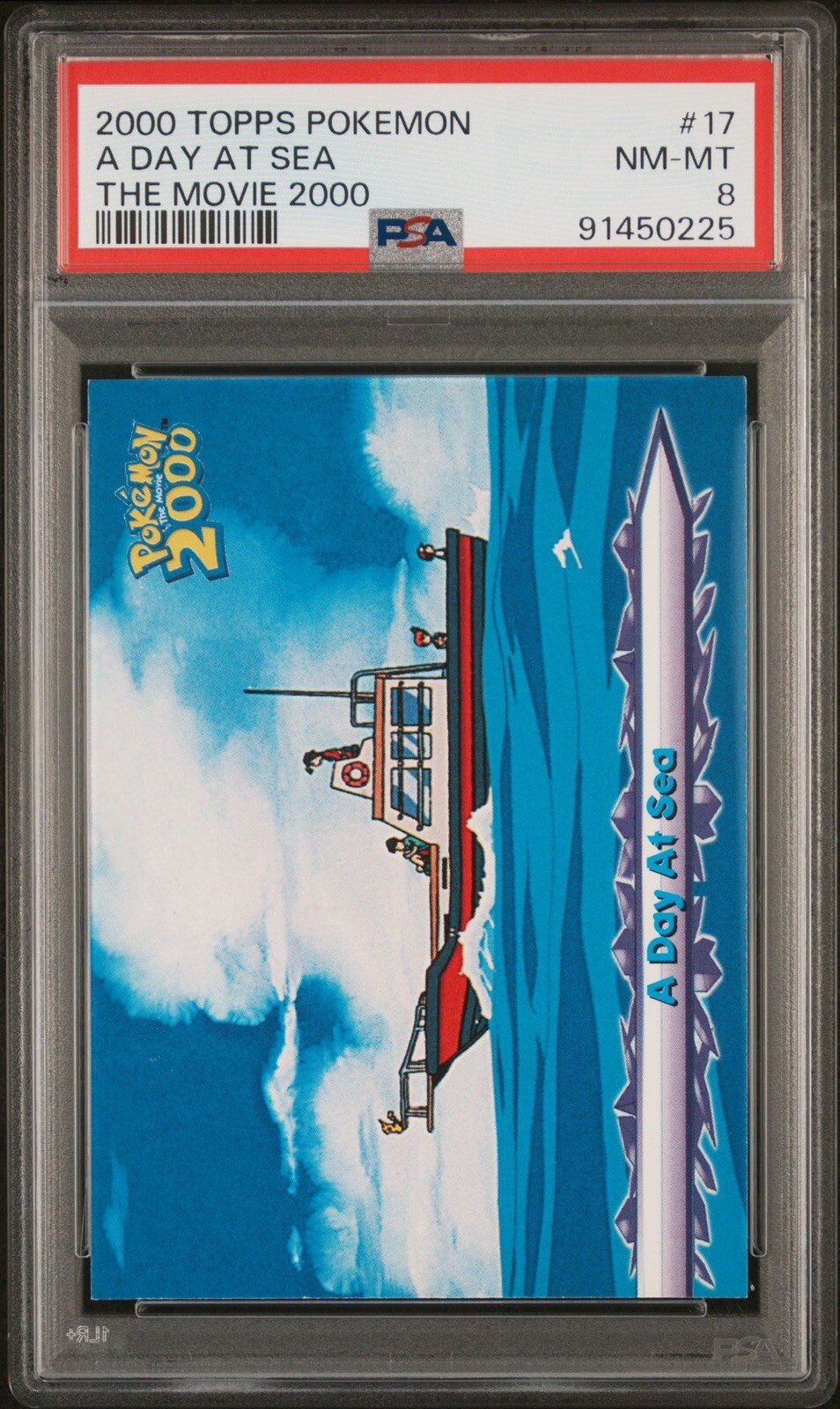 Topps Pokemon The Movie 2000 A Day At Sea #17 PSA 8